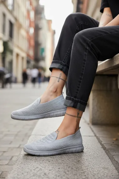 Espadrile dama casual gri CL15 T54-4