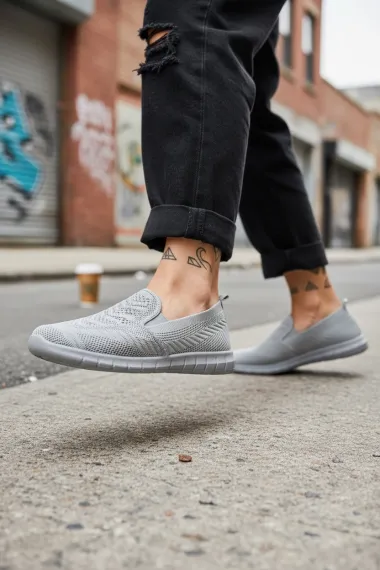 Espadrile dama casual gri CL15 T54-4