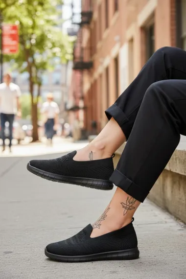 Espadrile dama casual negre CL15 T53-2