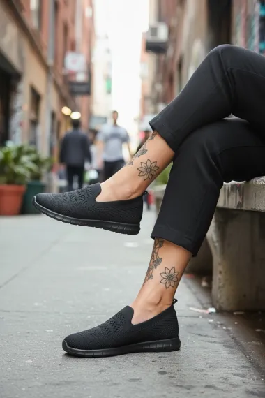 Espadrile dama casual negre CL15 T53-2