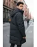 Geaca barbati groasa de iarna, neagra M25 N9-2