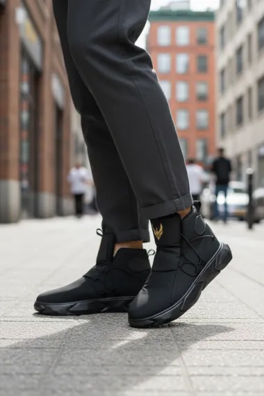 Adidasi barbati casual, negri 062