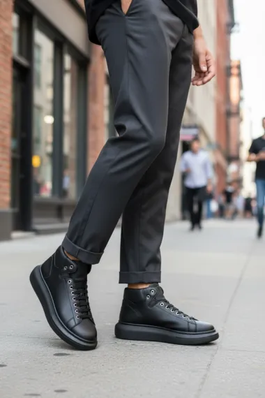 Adidasi barbati casual, negri 6616