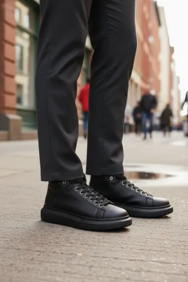 Adidasi barbati casual, negri 6616