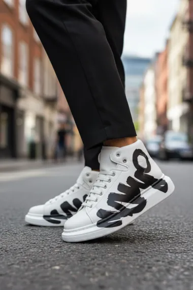 Adidasi barbati casual, albi 6620