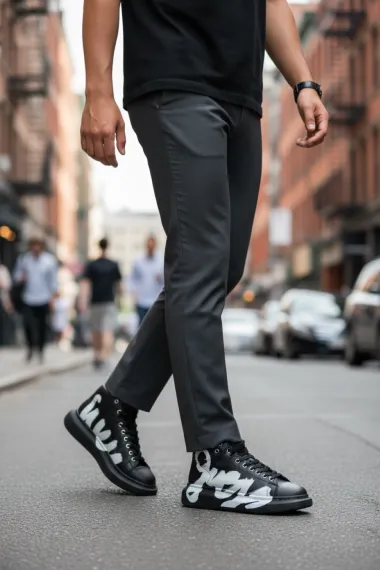 Adidasi barbati casual, negri 6620