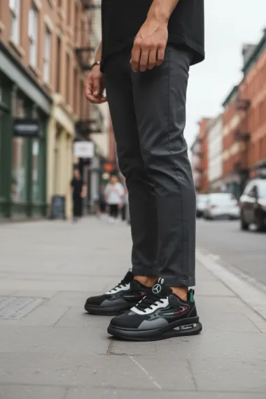 Adidasi barbati casual, negri A70 N8-1