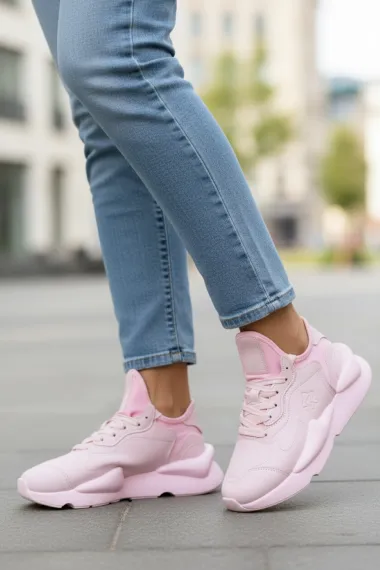 Adidasi dama roz casual , inalti, H9