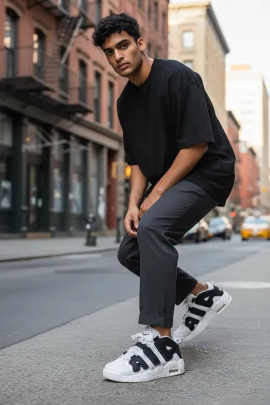 Adidasi barbati casual, albi AIR60