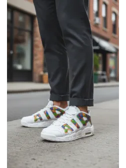 Adidasi barbati casual, albi AIR70