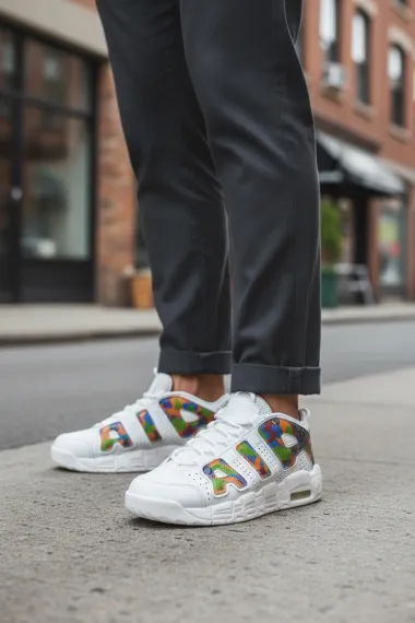 Adidasi barbati casual, albi AIR70