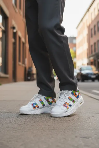 Adidasi barbati casual, albi AIR70