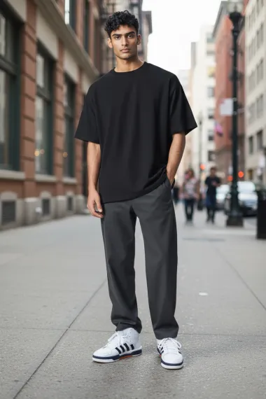 Adidasi barbati casual, albi H38