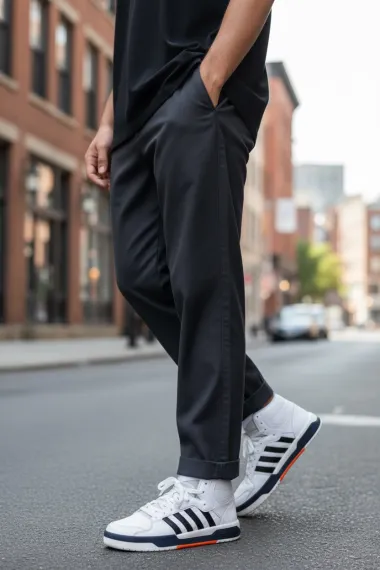 Adidasi barbati casual, albi H38