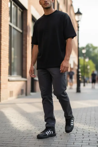 Adidasi barbati casual, negri H38