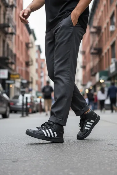 Adidasi barbati casual, negri H38