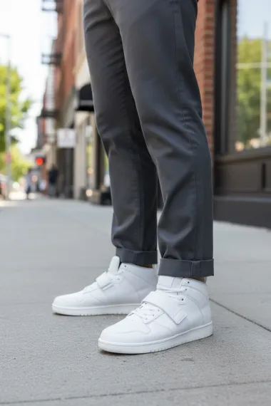 Adidasi barbati casual, albi H54