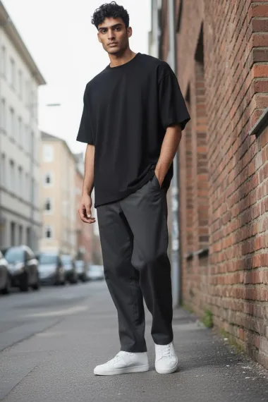 Adidasi barbati casual, albi H54