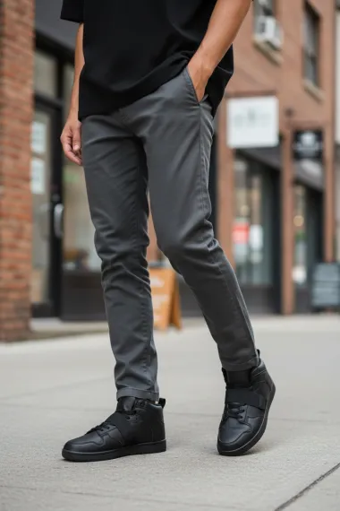 Adidasi barbati casual, negri H54