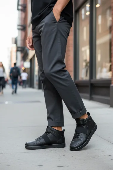 Adidasi barbati casual, negri H54