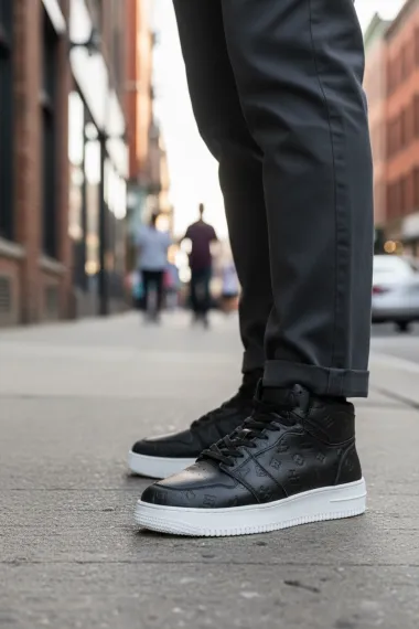 Adidasi barbati casual, negri R926