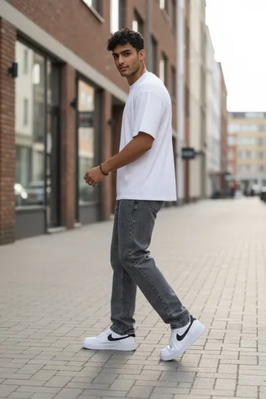 Blugi barbati baggy gri 100 G5-2