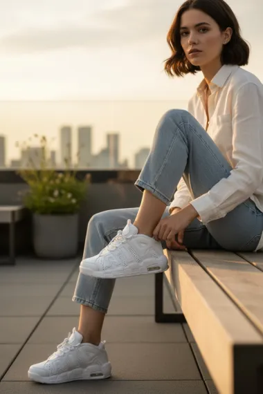 Adidasi dama albi casual , inalti, AIR50