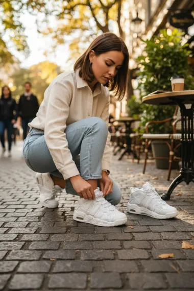 Adidasi dama albi casual , inalti, AIR50