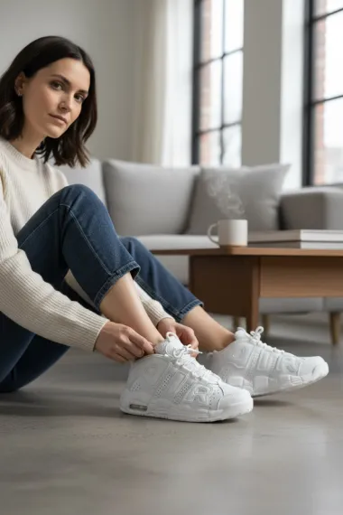 Adidasi dama albi casual , inalti, AIR50