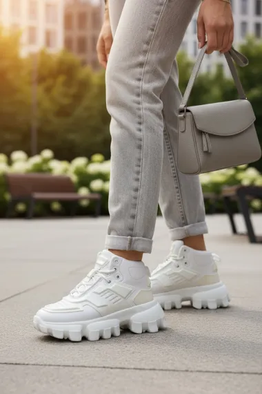 Adidasi dama albi casual , inalti, H50