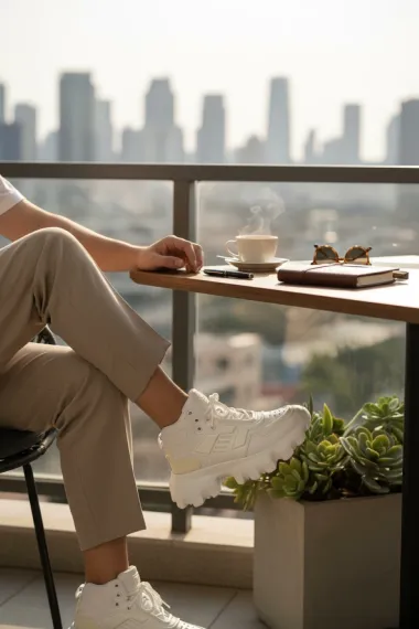 Adidasi dama albi casual , inalti, H50