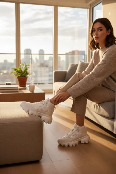 Adidasi dama albi casual , inalti, H50