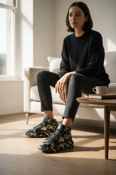 Adidasi dama negri casual , inalti, 6617