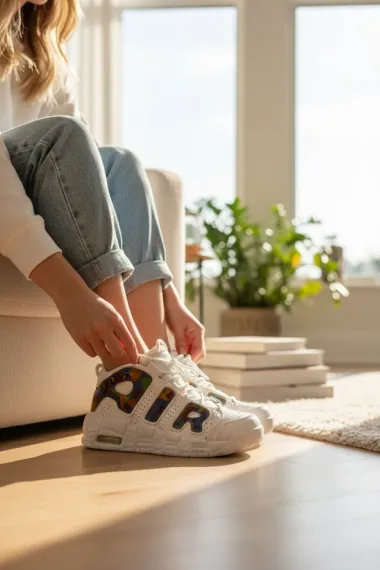 Adidasi dama albi casual , inalti, AIR20