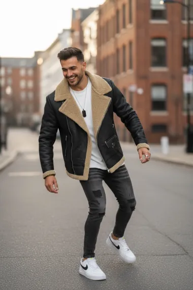 Geaca barbati groasa de iarna, neagra, M1059 60