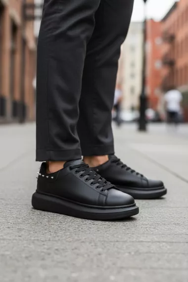 Adidasi barbati casual amq, negri 6626 N17-3