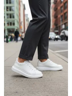 Adidasi barbati casual amq, albi 6626 N17-3