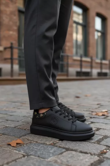 Adidasi barbati casual negri 55771 T50-4