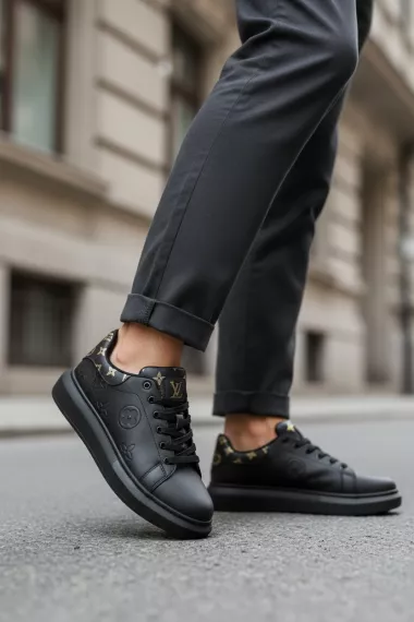 Adidasi barbati casual negri 55771 T50-4