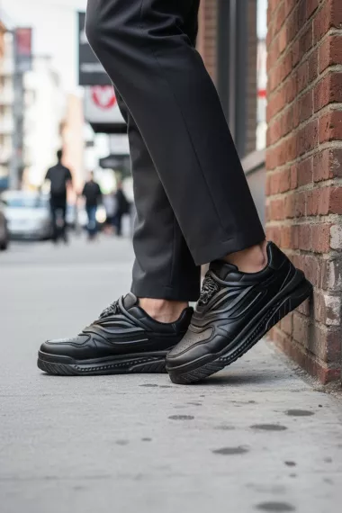 Adidasi barbati VSC casual premium negri 0611 N7-3