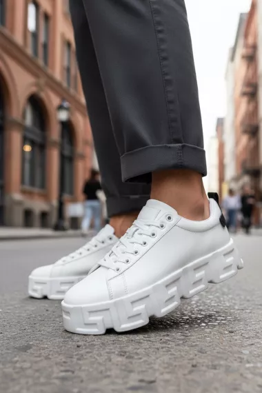 Adidasi barbati VSC Greca albi 082 T15-2