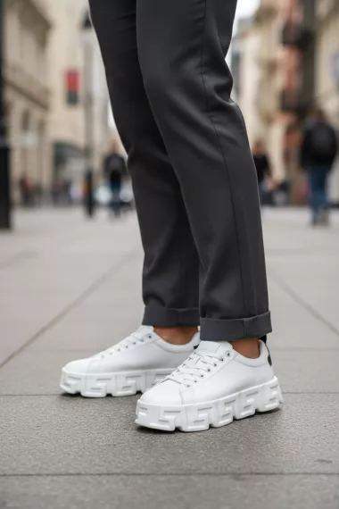 Adidasi barbati VSC Greca albi 082 T15-2