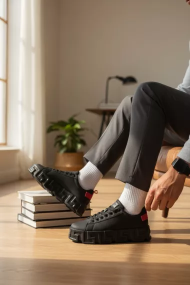 Adidasi barbati VSC Greca negri 082 T51-2