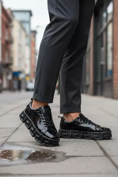 Adidasi barbati casual, VSC, negri 0825