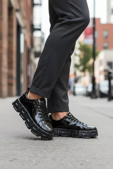 Adidasi barbati casual, VSC, negri 0826 T15-3