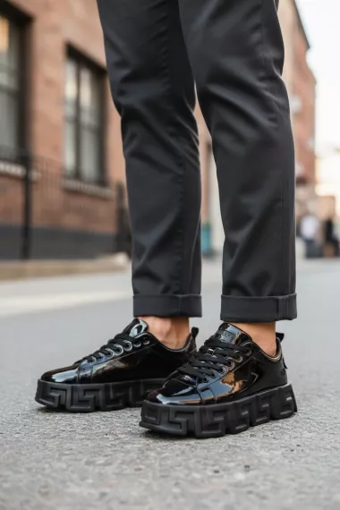 Adidasi barbati casual, VSC, negri 0826 T15-3