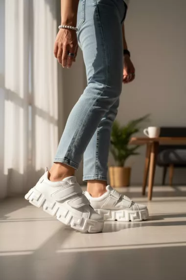 Adidasi barbati VSC Greca albi, cu arici 092 T2-4