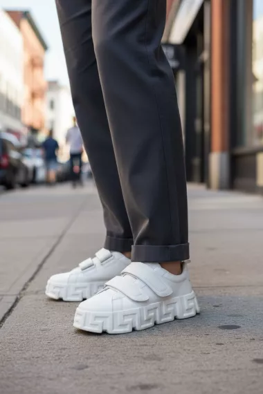 Adidasi barbati VSC Greca albi, cu arici 092 T2-4