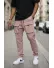 Pantaloni de trening cargo, roz, Y198 P18-5.3 Pantaloni de trening cargo, roz, Y198 P18-5.3