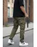 Pantaloni de trening cargo, kaki, conici Y307 P20-4.1 Pantaloni de trening cargo, kaki, conici Y307 P20-4.1